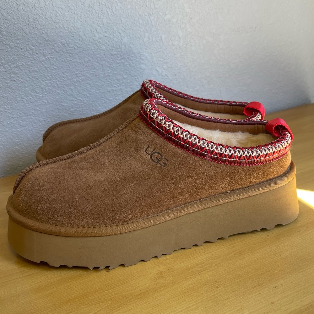 UGG Chestnut Tazz Tasman Platform Slippers size 40 (women’s size 9) VIRAL UGGS